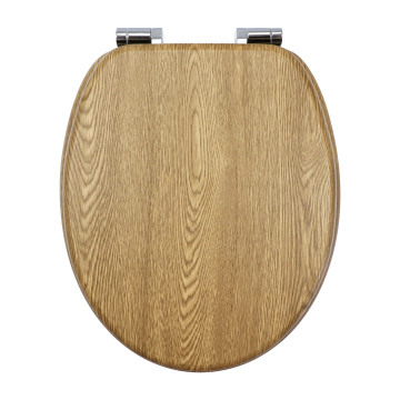 MDF-Toilettensitz, helles Eichenholz-Finish, MDF-Eiche