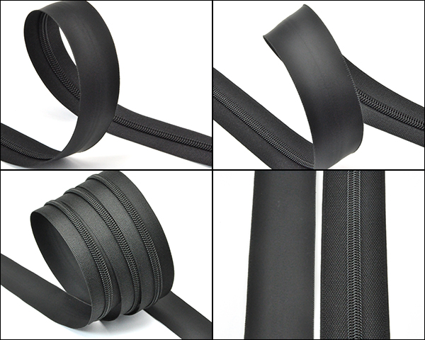 custom spiral coil backpack uses water resistant Zipper