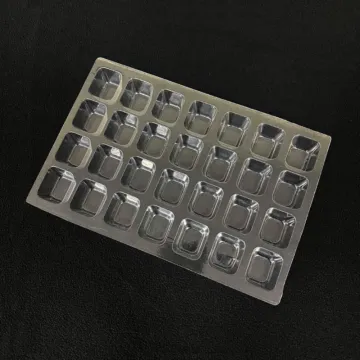Clear Pvc Plastic Disposable Plates Blister Packaging Tray