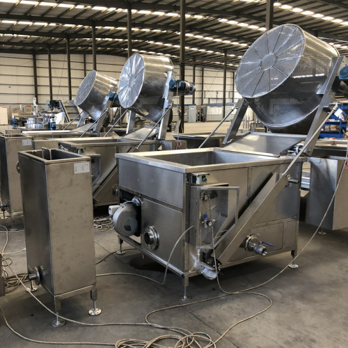 Máquina de fabricação de batatas fritas do tipo fritadeira em lote