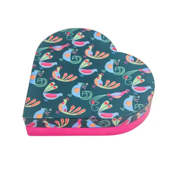 Cardboard Cosmetic Heart-shape Gift Box