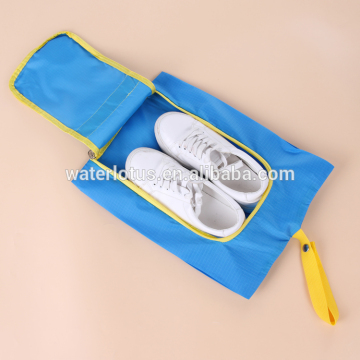 high quality cheap polyester drawstring shoes storage bag