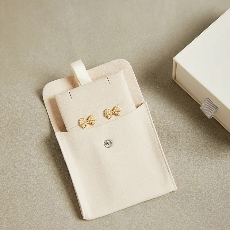 Envelope Suede Microfiber Jewelry Card Pouches