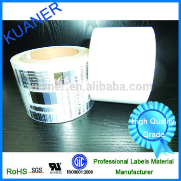 PET film self adhesive label material