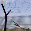 Panel Pagar Keamanan Bandara berduri Pagar Penjara Kawat
