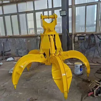 Excavator Hydraulic Orange Peel Grab Bucket for Steel Scrap