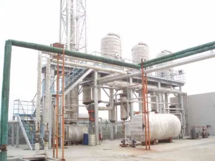 Wastewater evaporation crystallizer