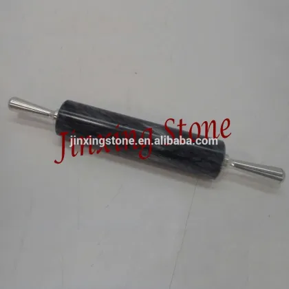 Marble Rolling Pin with S/S Handles & Marble Cradle Base