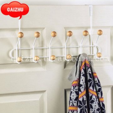 White Powder Coat Metal Over the Door Hooks