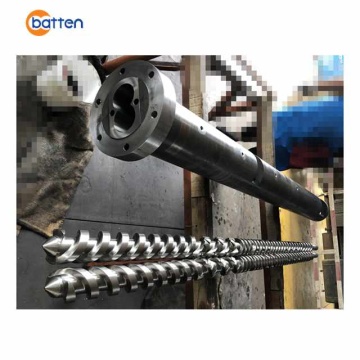 75/28  extruder parallel twin screw barrel for pvc