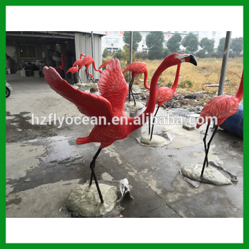 FO-502 fiberglass sculpture with birds shape for decorate