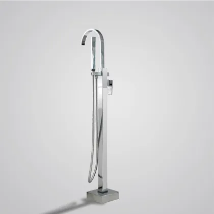 Floor-Mounted Shower Mixer Tap and Tub Faucets for Freestanding Baths