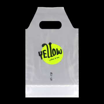 HDPE Plastic Die Cut Bags with Logo