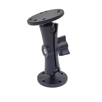 Universal AMPS Hole Pattern Medium Length Composite Double Socket Arm Mount for Motorcycle ATV UTV Bike