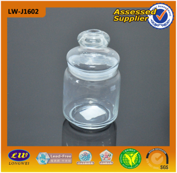 2014 with Glass Lid and Sealed Ring Glass Storage Jar (LW-J1602)