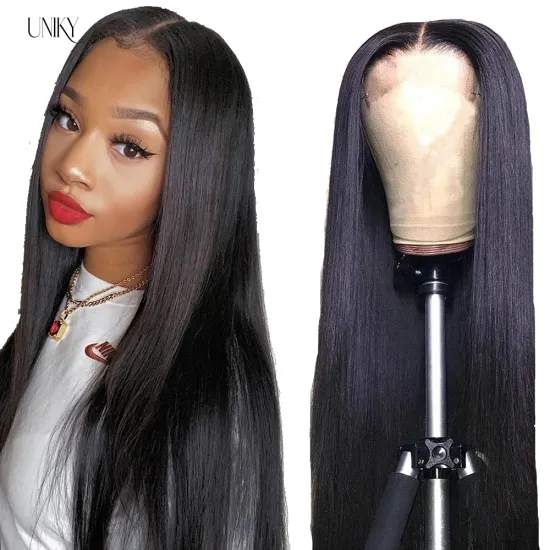 Lace Frontal Wig Vendors Wholesale Straight Transparent HD Lace Front Wigs For Black Women 100 Virgin Brazilian Human Hair Wigs