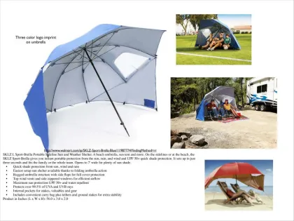 Quick shade fishing umbrella protection from sun, wind and rain