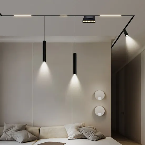 15W Dimmable Recessed LED Track Light with Remote Control and Linear Focus Spotlight 48V Tracklight Rail System