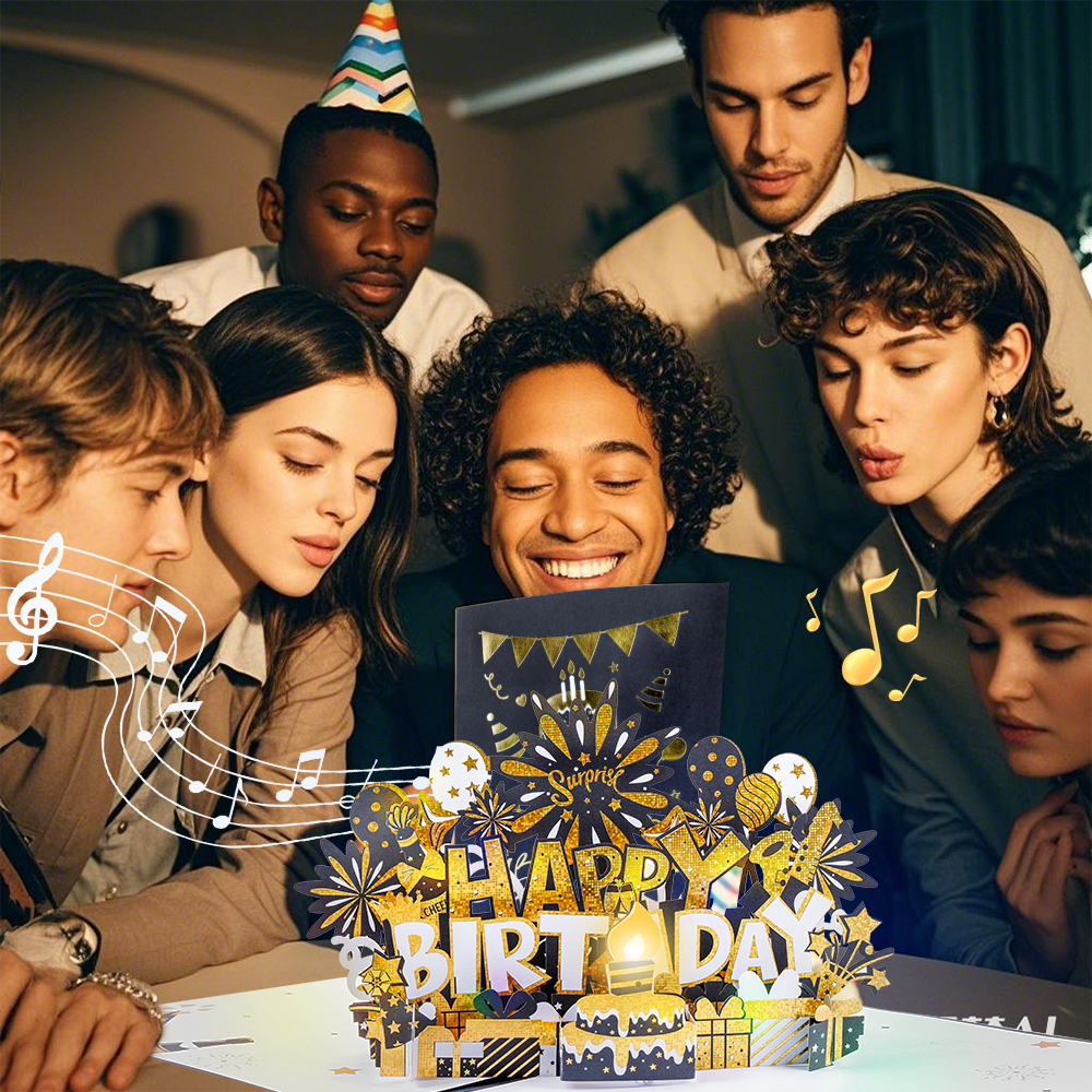 Light Up Birthday Greeting Cards