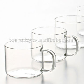 Top Quality Small Glass Cup/Cups/Mugs with Handle on Promotion Guangzhou Factory Supplies