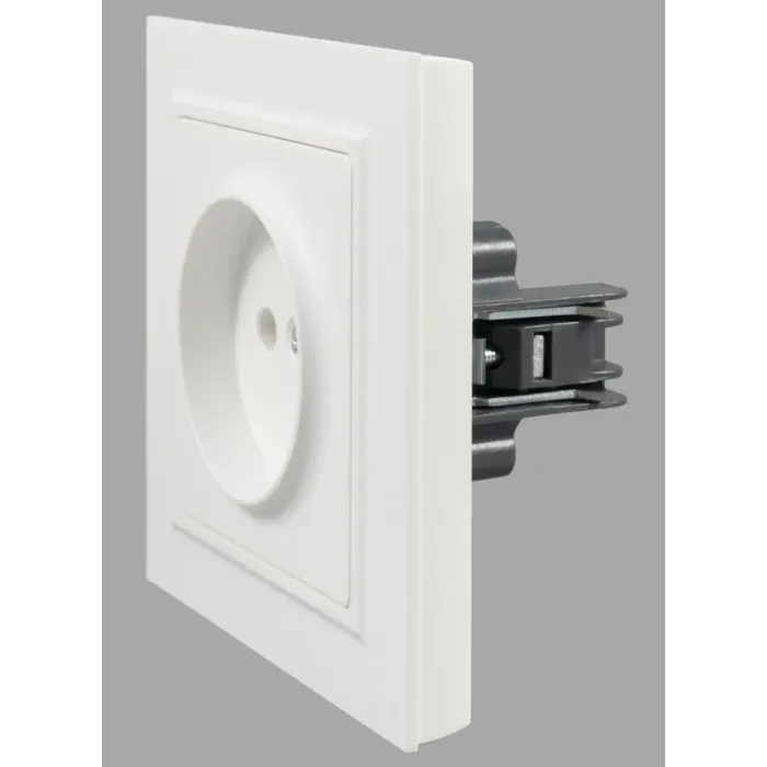 10A Soket Rusia Tanpa Mekanisme Grounding Putih