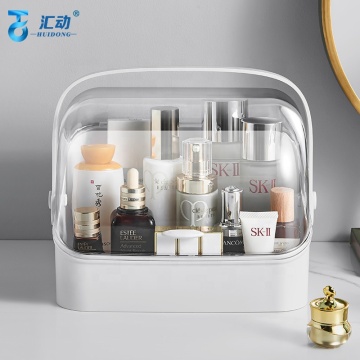 Multifunctional Clear Plastic Cosmetic Organizer: Portable Drawer, Multilayer Delicate Beauty Storage Box with Dividers