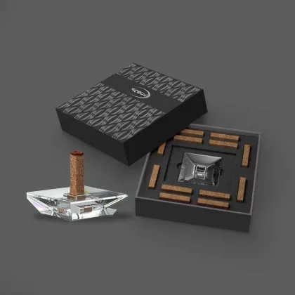 Smart Incense Crystal Burner Set with Chimney