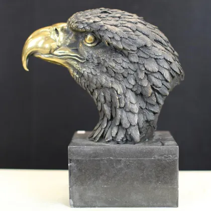Outdoor decor large fiberglass eagle head