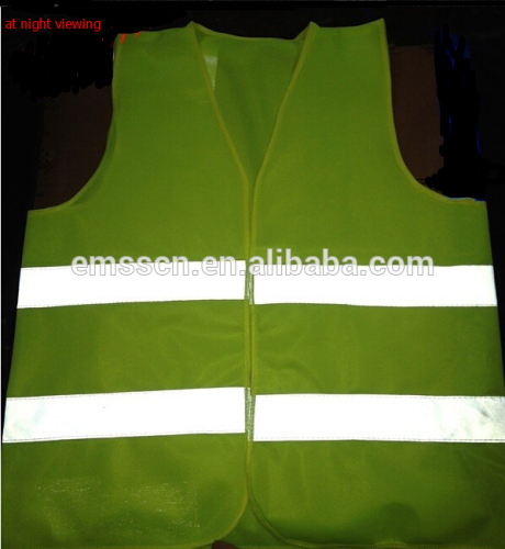 Orange Green Visibility Work warning Safety Jacket Waistcoat