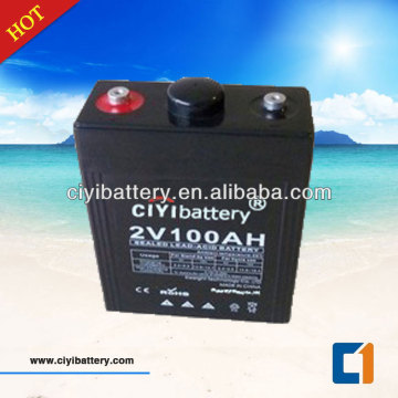 Long Life Battery Deep Cycle Solar Power Storage Battery 2V 100AH