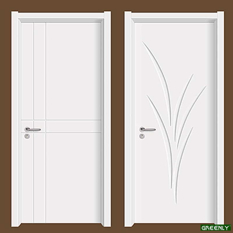 White Entrance Wooden Door