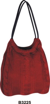 Fashion Women's Woolen Yarn Crochet Knitted Bag