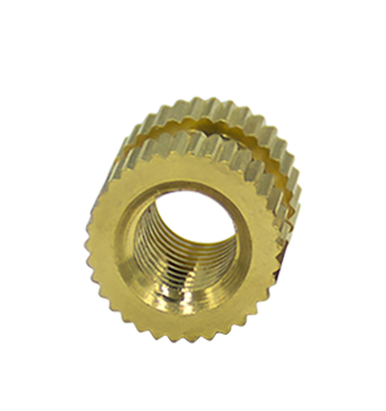 brass knurled thread insert nut