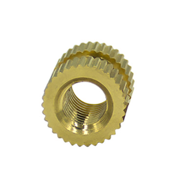 brass knurled thread insert nut