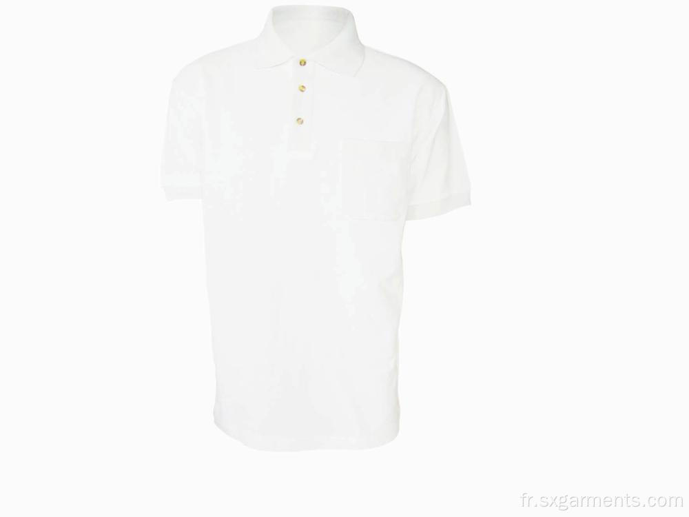 Polo-shirt ordinaire 100% coton personnalisé à manches courtes