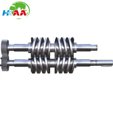 Customized Precision CNC Machined Stainless Steel Twin Screw Pump Rotor