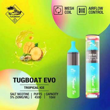 Tugboat Evo Pod 4500 Puffs Vape descartável