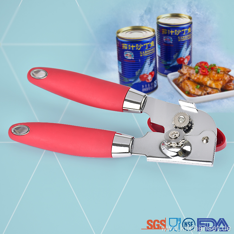 Strong rubber non slip handle manual can opener