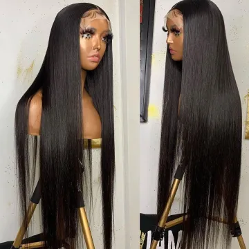 Cheap Yeswigs Raw Brazilian Virgin Natural Human Hair Lace Front Wig For Black Women HD Full Lace Frontal Closure Wig Human Hair
