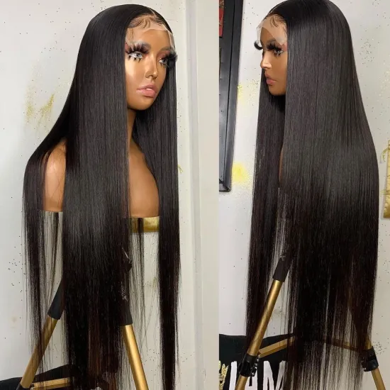 Cheap Yeswigs Raw Brazilian Virgin Natural Human Hair Lace Front Wig For Black Women HD Full Lace Frontal Closure Wig Human Hair
