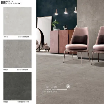 900x900mm Grey Matt Finish Cement Terrazzo Porcelain Floor Tile