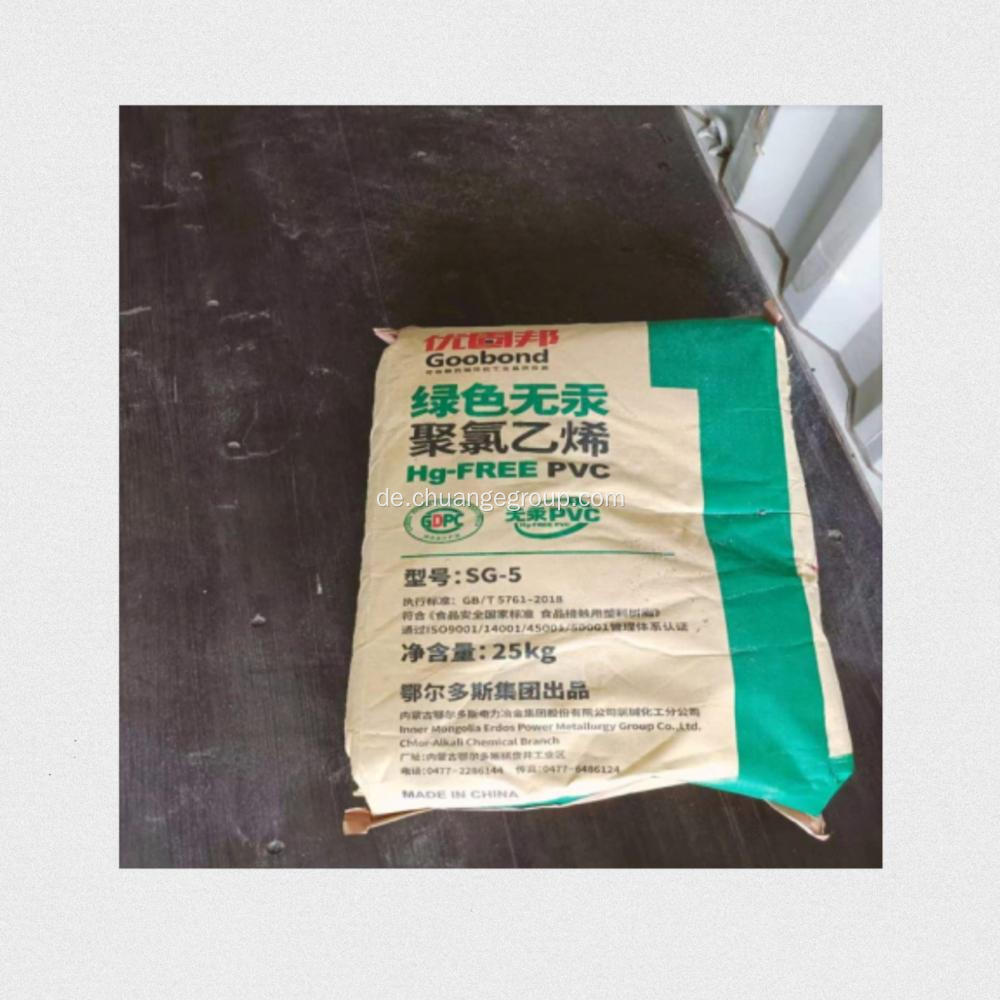 ERDOS PVC -Harz -Polyvinylchloridharz SG5 K68