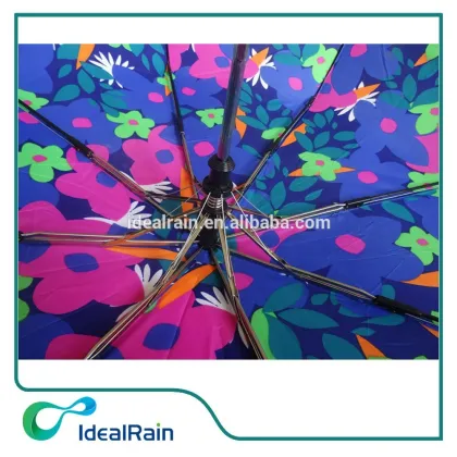 Fancy design collapsible flower umbrella with sunscreen