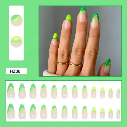 Best Quality 24pcs Artistic Thin Artificial Fingernails: Soft Gel Press-On Nails