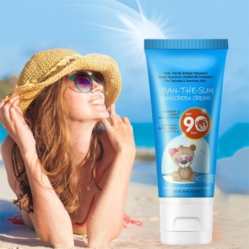 Label privé UVA UVB Sunblock Sun Protection Lotion SPF 70 PA +++
