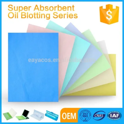 China Factory Supplier Beauty Skin Care Products Natural Hemp Facial Tissue Oil Blotting Paper