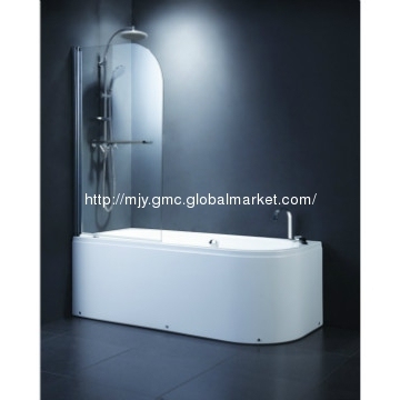 fameless bath screen shower wall  bath door bathtub screen MJY-BS-19