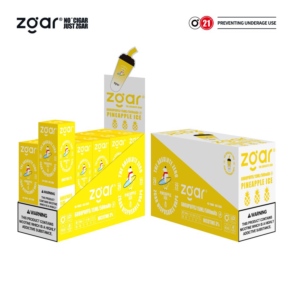 ZGAR E-Cigarette Disposable Milk Tea Cup 6000 Puffs