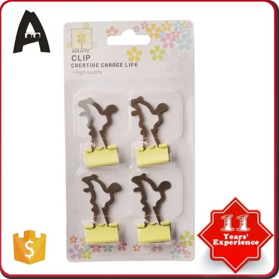 New Design factory supply gold color binder clip