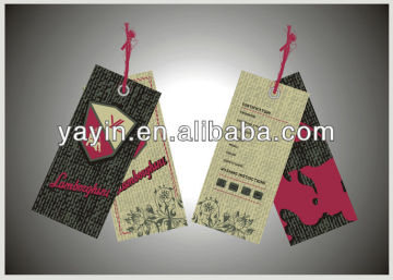 High quality custom matt lamination hang tag